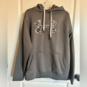 Under Armour Charcoal Hoodie with Patterned Logo